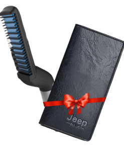 عرض شنطه لابتوب كروس Jeep + كراتة جلد Jeep + مصفف شعر و لحية للرجال