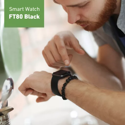 ⁦Smart Watch FT80 Black⁩ - الصورة ⁦3⁩