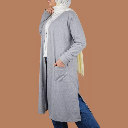 ⁦عرض ( فرشة لفرد الشعر و التحكم في درجة الحرارة 2 في 1 + كارديجان بيزك طويل  )⁩ - الصورة ⁦3⁩