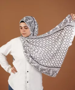 طرحة شيفون ديجيتال شكل عثماني