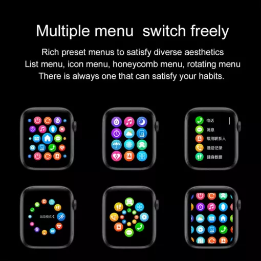 ⁦Smart Watch DT100 Plus (اسود-كحلي-وردي)⁩ - الصورة ⁦5⁩
