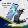 Lanex 3 in1 wireless chager 15 watt