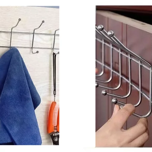 ⁦عرض قطعتين شماعة استانلس 12 هوك⁩ - الصورة ⁦7⁩