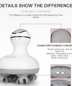 مدلك فروة رأس سيليكون وايرليس 3D MT6603 مساج الراس