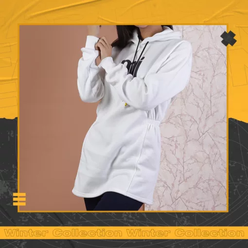 سويت شيرت حريمي أبيض MI شيك جدا