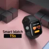 Smart Watch T5s - Black افضل ساعة ذكية اصلية