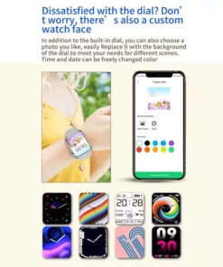 Smart Watch T200 plus افضل ساعة ذكية اسود