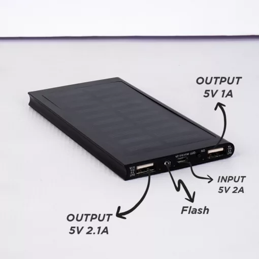 ⁦10000mAH  باور بانك طاقة شمسية⁩ - الصورة ⁦5⁩