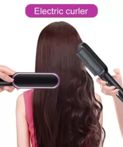عرض ( فرشة لفرد الشعر و التحكم في درجة الحرارة 2 في 1 + كارديجان بيزك طويل )