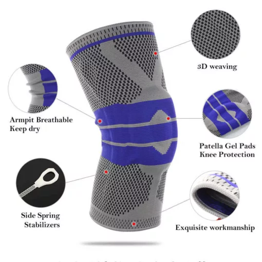 ⁦ركبه بدعامه سيلكون Knee Support⁩ - الصورة ⁦5⁩