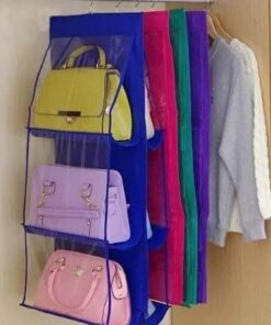 عرض قطعتين منظم شنط داخل الدولاب