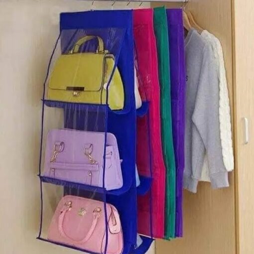 ⁦عرض قطعتين منظم شنط داخل الدولاب⁩ - الصورة ⁦3⁩